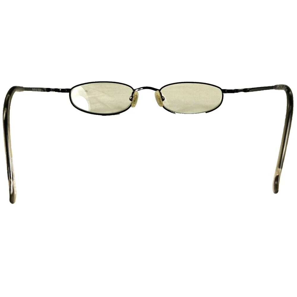 Eye Q Eyeglasses Metal Frames Black Oval SW 314 Vtg Womens Small 45 - 18 - 141